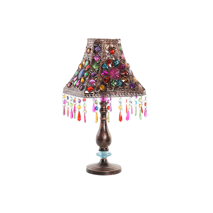 Lampă de masă DKD Home Decor Metal Cupru Multicolor 40 W 25 x 25 x 51 cm