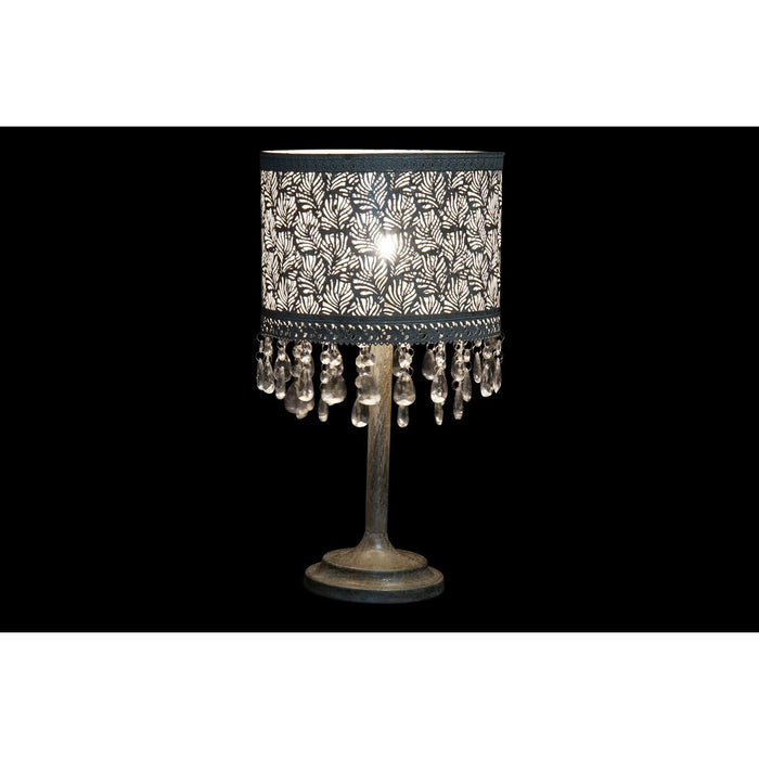 Lampă de masă DKD Home Decor Argintiu Metal