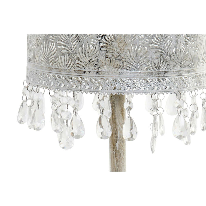 Lampă de masă DKD Home Decor Argintiu Metal