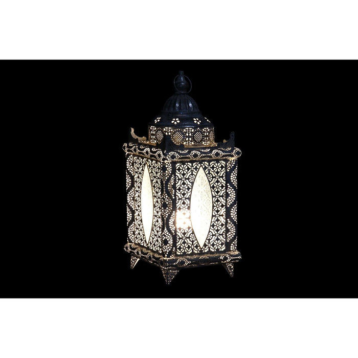 Lampă de masă DKD Home Decor 21,5 x 21,5 x 51 cm Geam Auriu* Metal