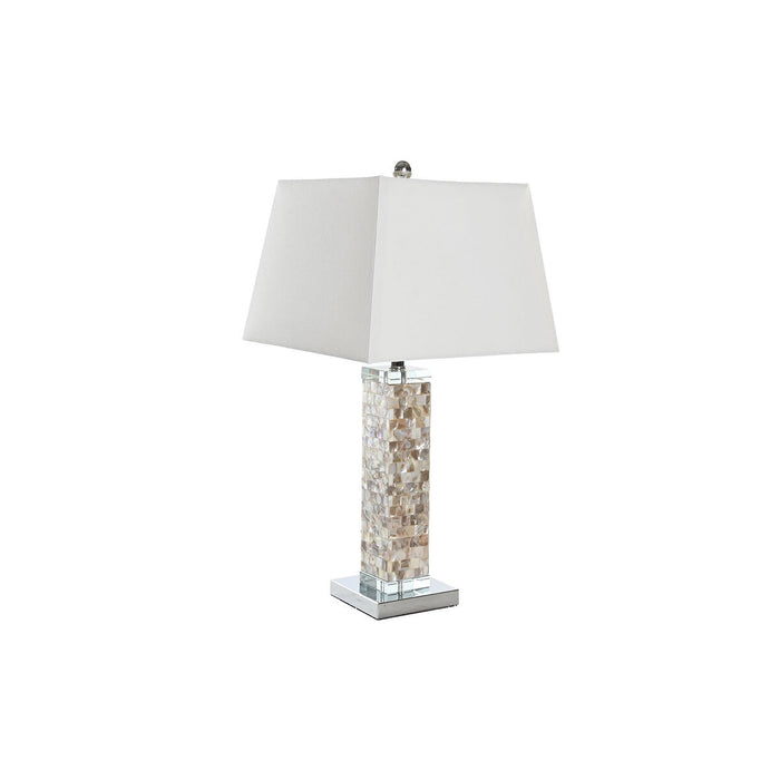 Lampă de masă DKD Home Decor Geam Gri Alb 220 V 36 x 36 x 70 cm 60 W