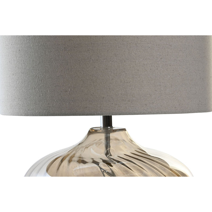 Lampă de masă DKD Home Decor Bej Transparent Șampanie Metal Geam 60 W 220 V 43 x 43 x 57 cm