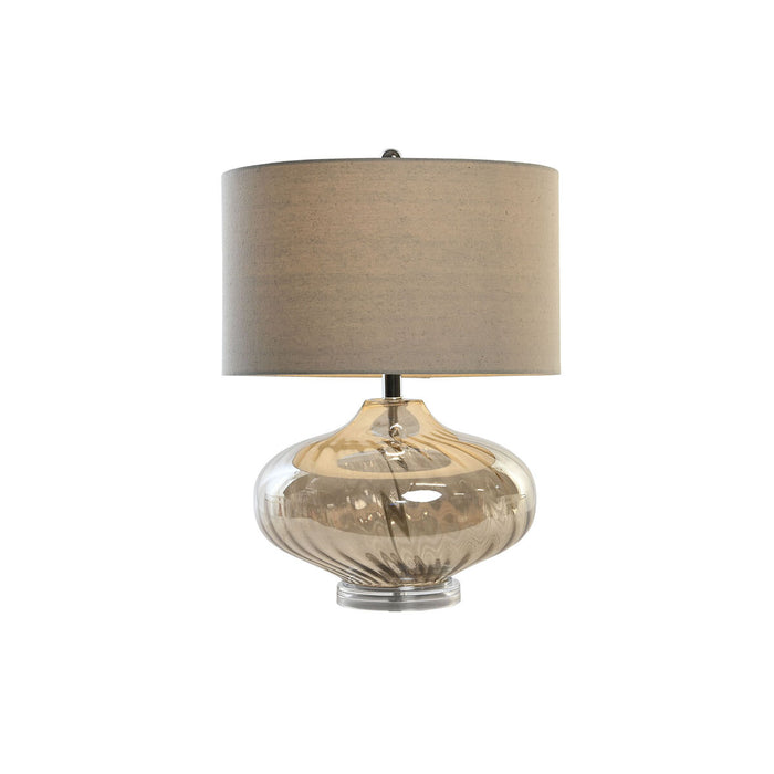 Lampă de masă DKD Home Decor Bej Transparent Șampanie Metal Geam 60 W 220 V 43 x 43 x 57 cm
