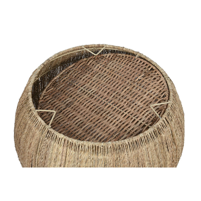 Set de Coșuri DKD Home Decor 55 x 55 x 45 cm Tropical Iută