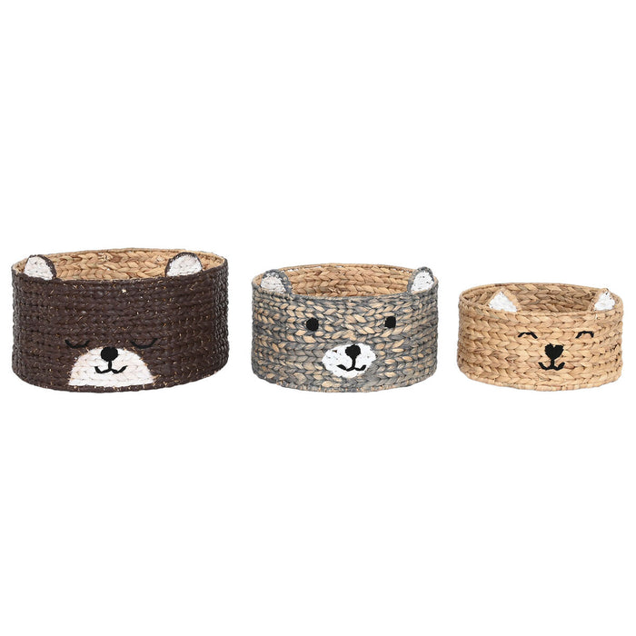Set de Coșuri DKD Home Decor animale 40 x 40 x 25 cm
