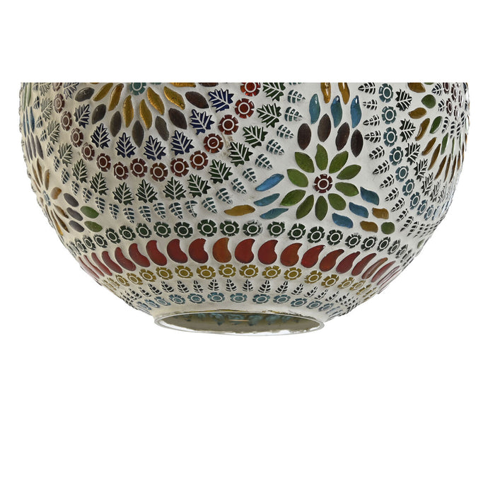 Lustră DKD Home Decor Geam Metal Multicolor 25 W 25 x 25 x 30 cm (2 Unități)