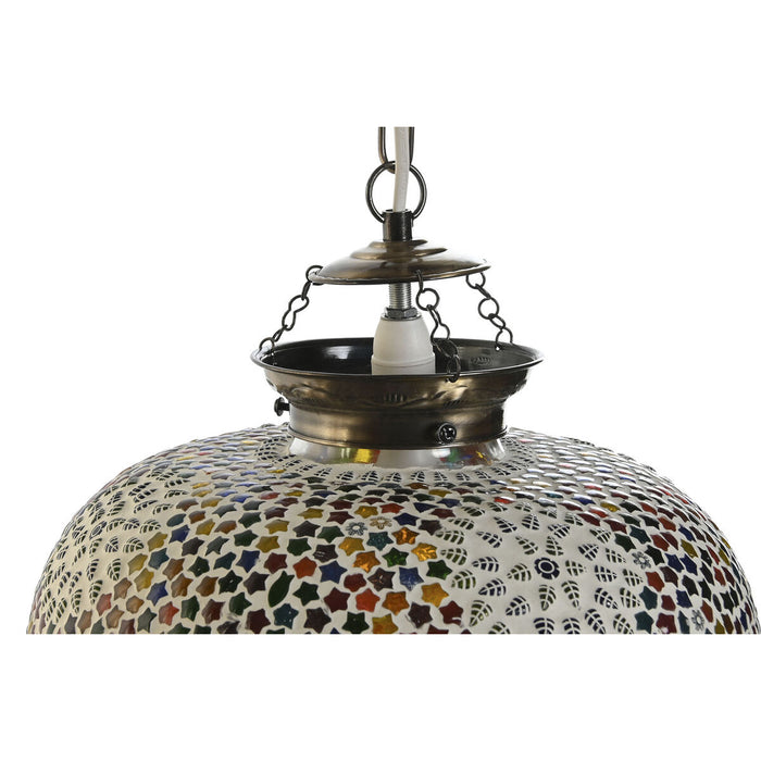 Lustră DKD Home Decor 32 x 32 x 26 cm Geam Multicolor 25 W (2 Unități)