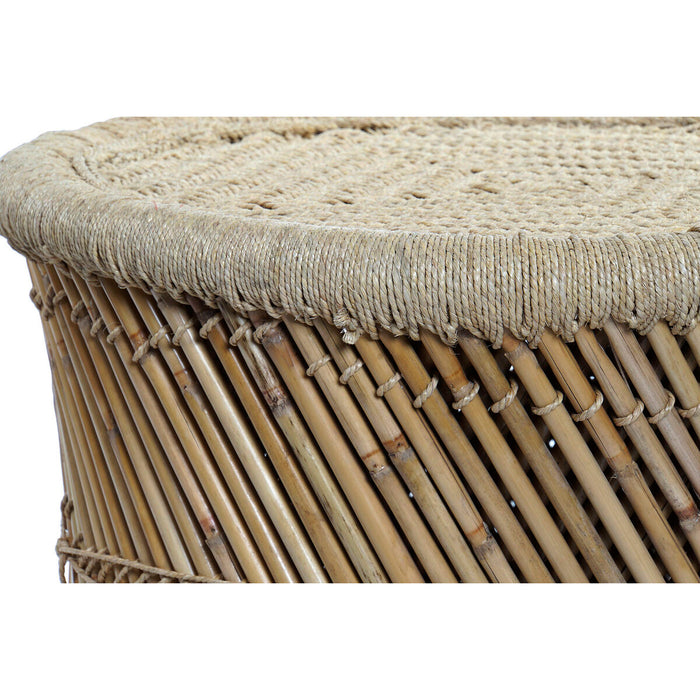 Set de 2 mese DKD Home Decor Natural 60 x 60 x 42 cm 62 x 62 x 42 cm 64 x 64 x 42 cm