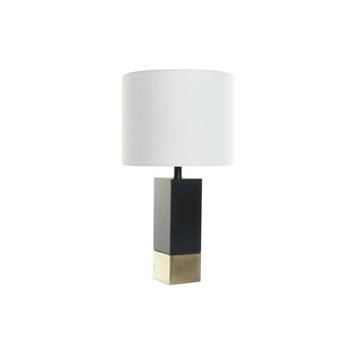 Lampă de masă DKD Home Decor Alb Negru Auriu* Metal 50 W 220 V 36 x 36 x 60 cm