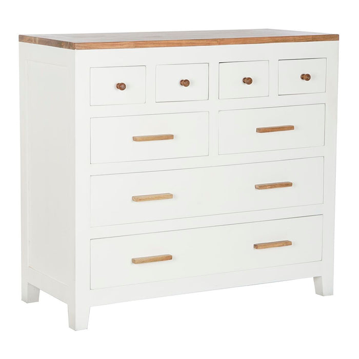 Comodă DKD Home Decor Alb Maro Salcâm Lemn de mango Urban 110 x 45 x 100 cm