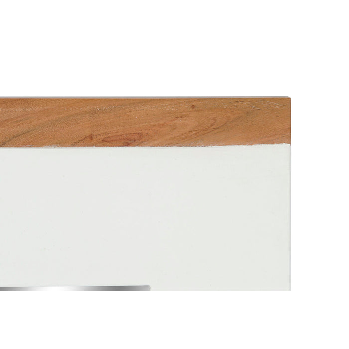 Oglindă de perete DKD Home Decor Alb Maro Salcâm Lemn de mango Urban 90 x 1,5 x 113 cm