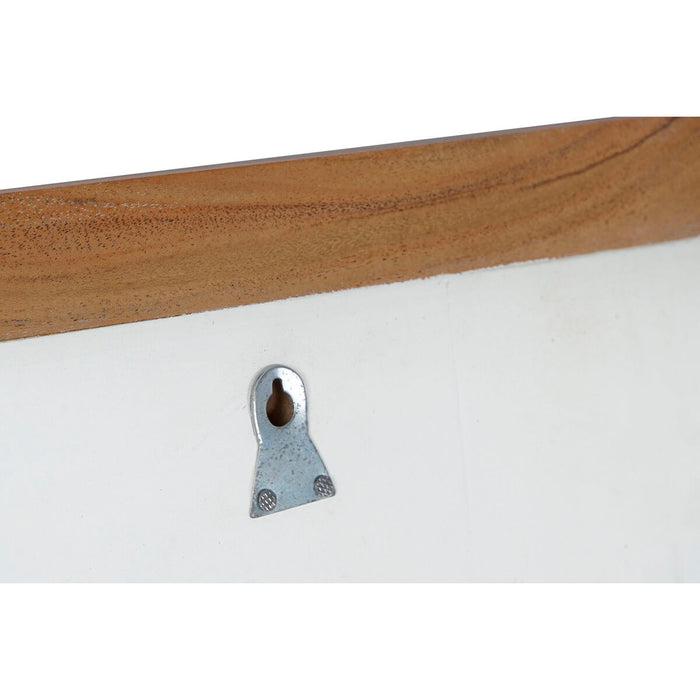 Oglindă de perete DKD Home Decor Alb Maro Salcâm Lemn de mango Urban 90 x 1,5 x 113 cm