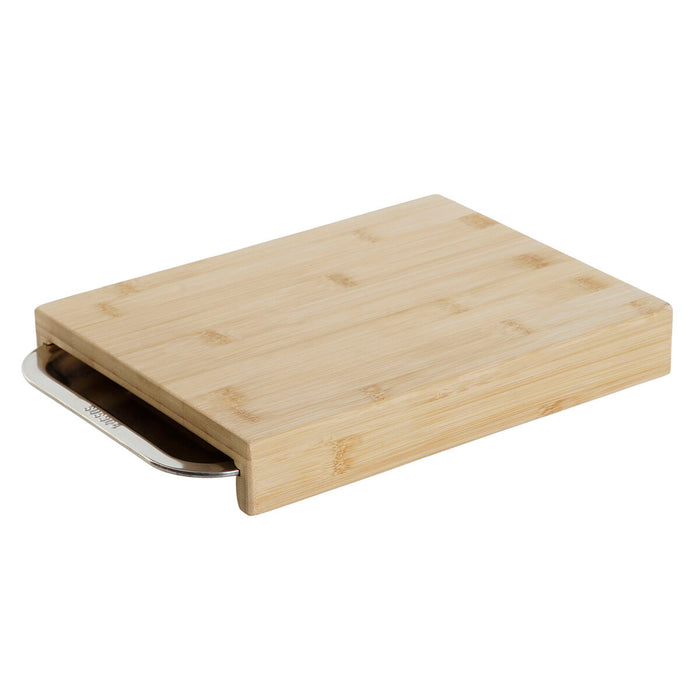Masă de tăiat DKD Home Decor Natural Bambus Oțel inoxidabil 28 x 21,5 x 4,2 cm