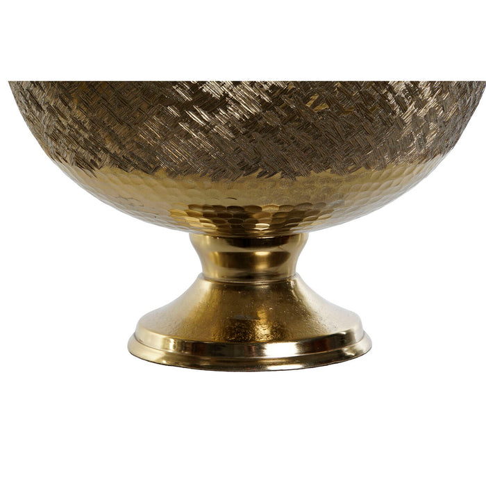 Decorațiune pentru Centrul Mesei DKD Home Decor Auriu* Argintiu Modern 25 x 25 x 18 cm (2 Unități)