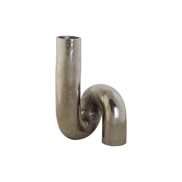 Vază DKD Home Decor Argintiu Aluminiu 15 x 15 x 26 cm