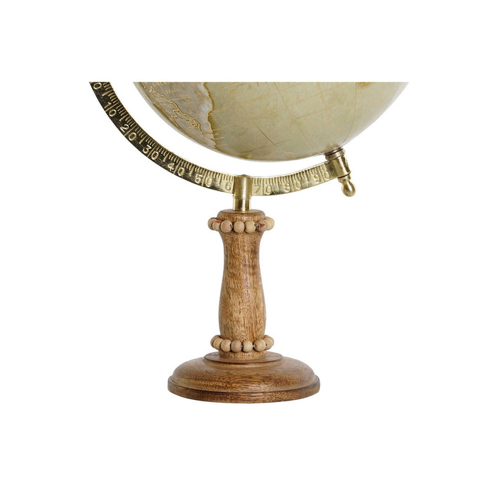 Glob Pământesc DKD Home Decor Maro Auriu* PVC Metal 24 x 20 x 38 cm