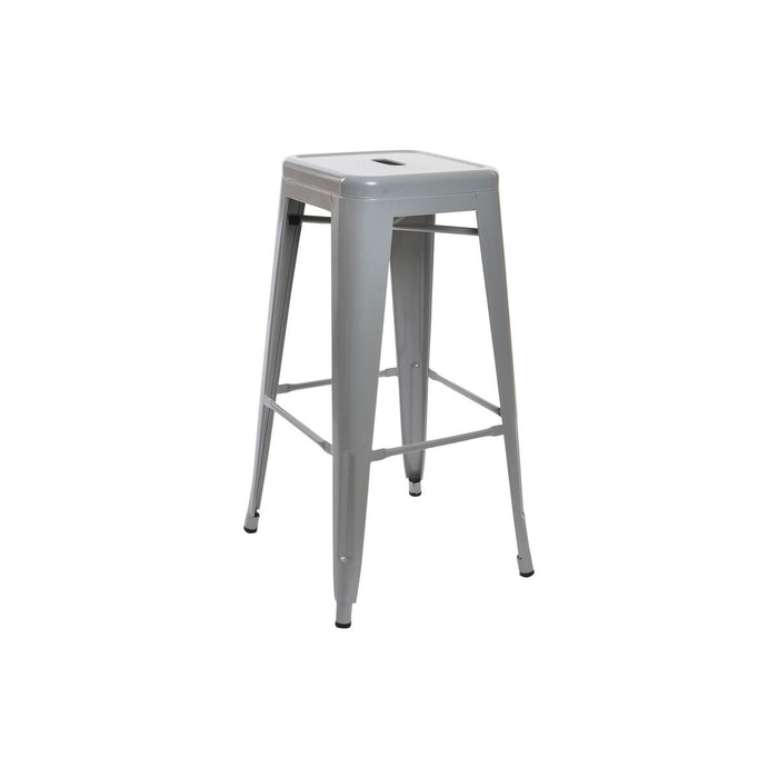 Taburet DKD Home Decor 43 x 43 x 76 cm Gri Metal