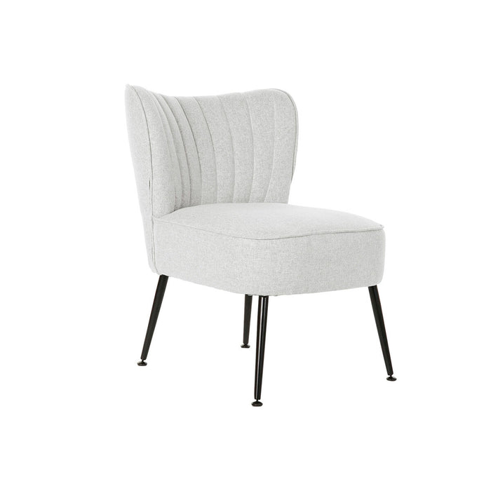Fotoliu DKD Home Decor Negru Bej Greige Metal 55 x 64 x 72,5 cm