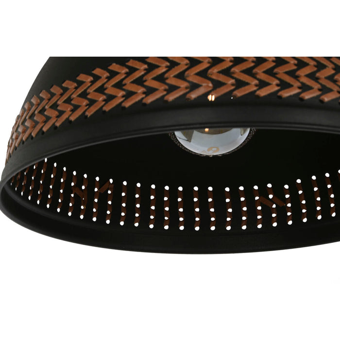 Lustră DKD Home Decor Maro Negru Crem Metal 50 W 39 x 39 x 22 cm (2 Unități)