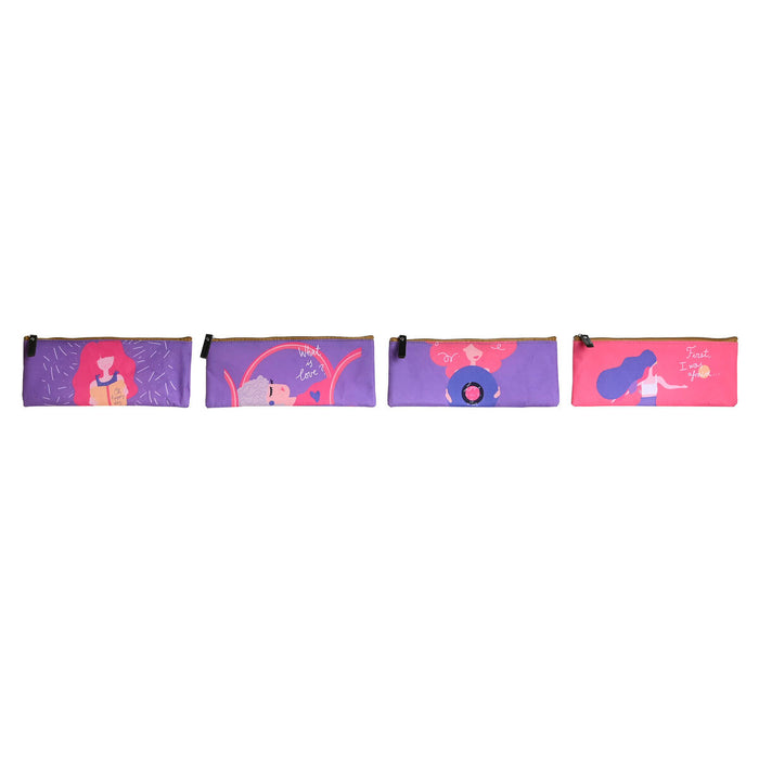 Carcasă DKD Home Decor Roz Liliachiu 23 x 1 x 9 cm (4 Unități)