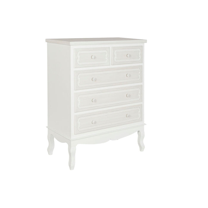 Dulap cu Sertare DKD Home Decor Alb Lemn MDF Romantic 80 x 40 x 105 cm