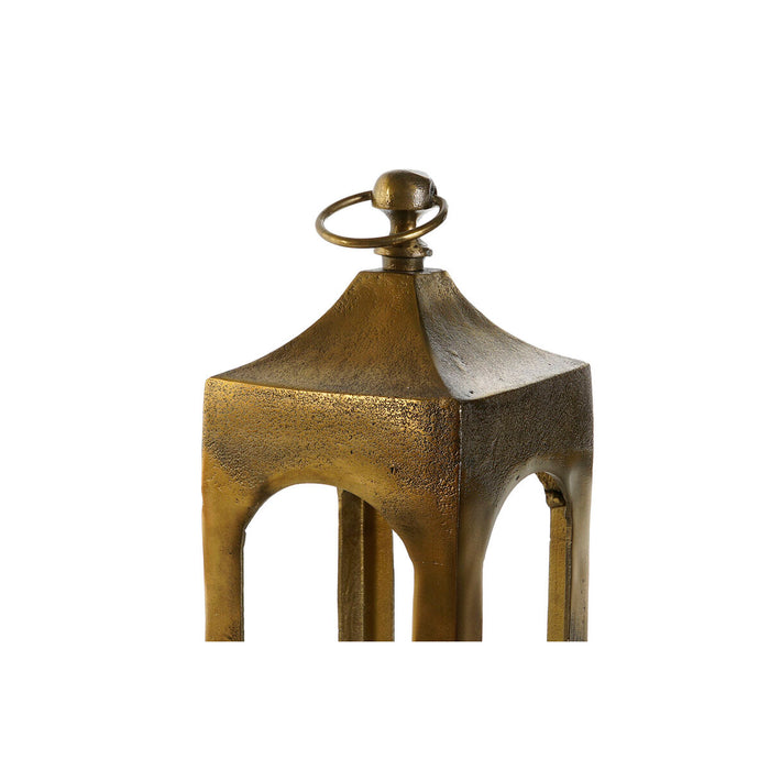 Lucerna DKD Home Decor Auriu* Aluminiu Geam Finisaj învechit 16 x 16 x 55 cm