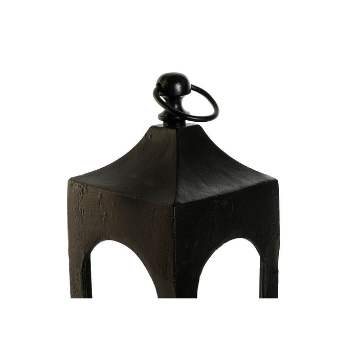 Lucerna DKD Home Decor Negru Aluminiu Geam 16 x 16 x 55 cm