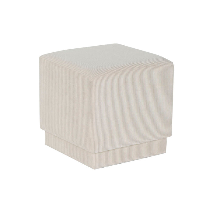 Suport pentru Picioare DKD Home Decor Bej Poliester Lemn MDF 40 x 40 x 40 cm