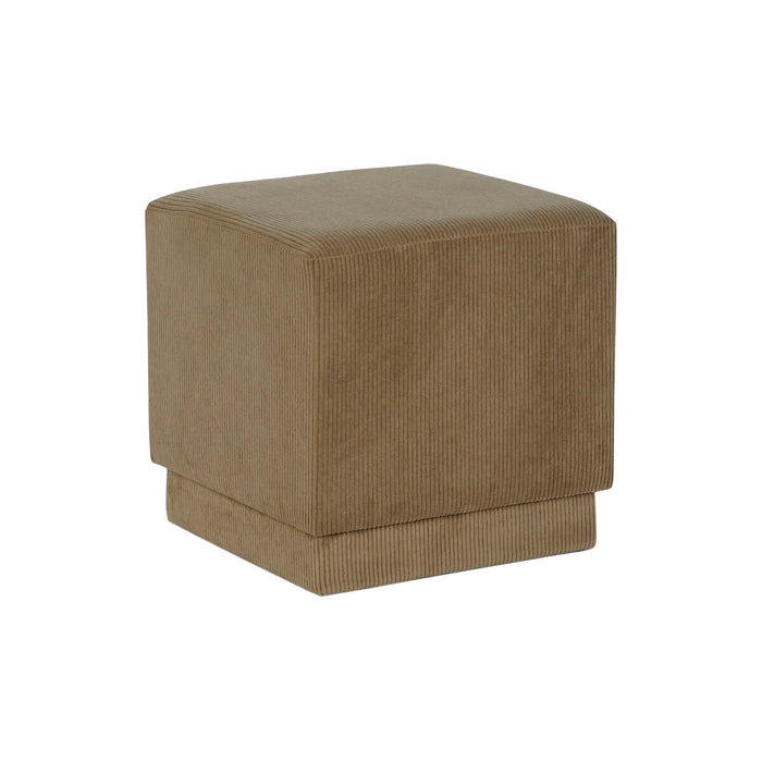 Suport pentru Picioare DKD Home Decor Maro Poliester Lemn MDF 40 x 40 x 40 cm