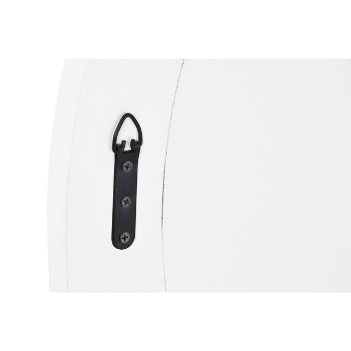 Oglindă de perete Home ESPRIT Alb Maro Lemn de mango murat Gravare 90 x 4 x 90 cm