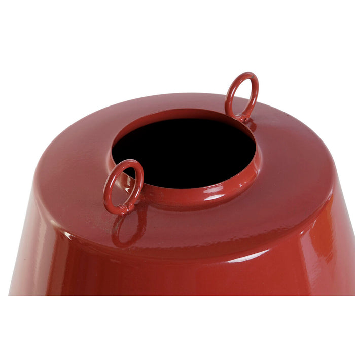 Vază Home ESPRIT Muştar Teracotă Fier Lăcuit 24 x 24 x 19 cm (2 Unități)