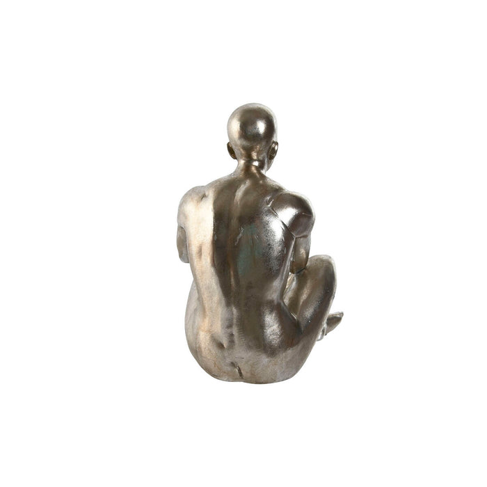 Figură Decorativă Home ESPRIT Auriu* Argintiu 19 x 13,5 x 22 cm (2 Unități)