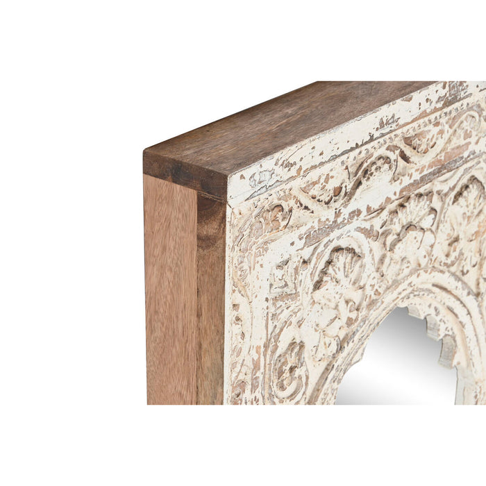 Oglindă de perete Home ESPRIT Alb Lemn de mango 60 x 6 x 87 cm