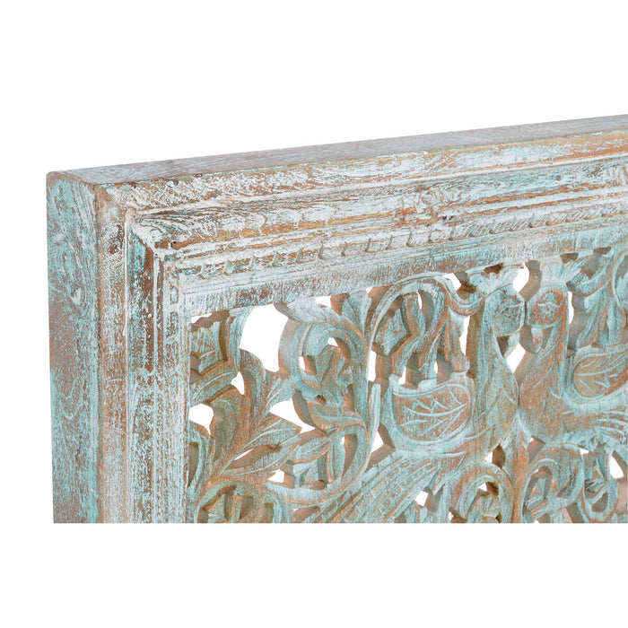 Decorațiune de Perete Home ESPRIT Turquoise 85 x 6 x 120 cm