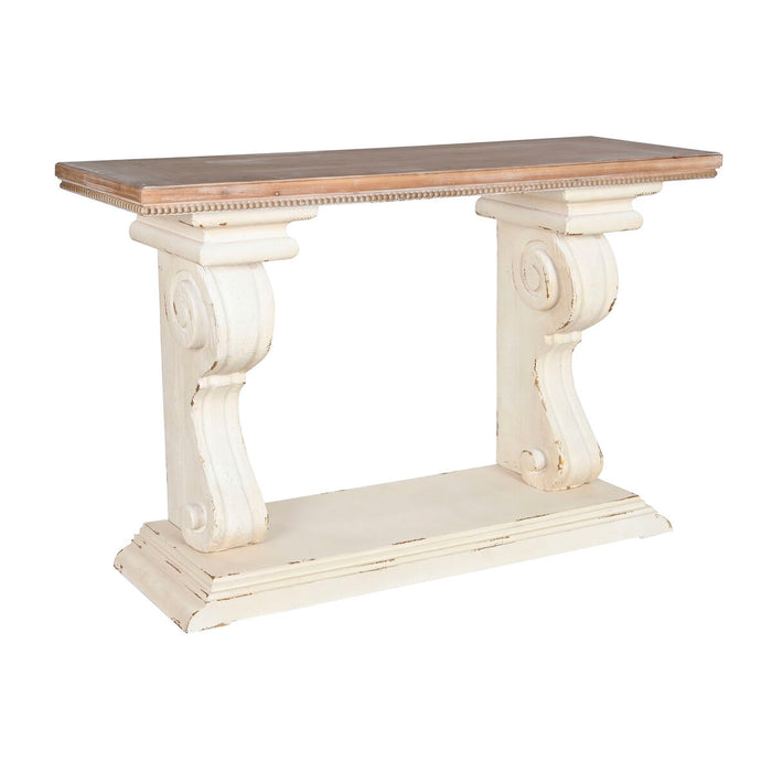 Console Home ESPRIT Alb Brad 150 x 48,5 x 95 cm