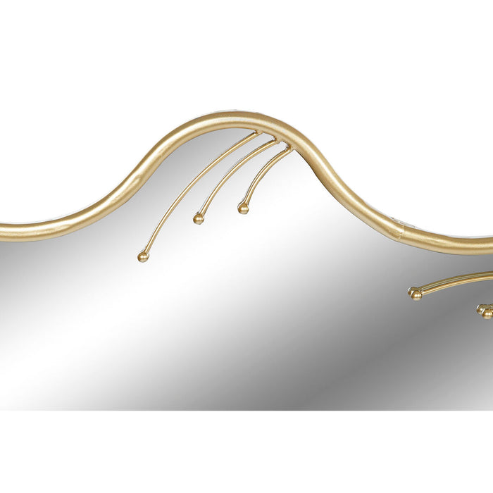 Oglindă de perete Home ESPRIT Auriu* Metal Geam 73 x 2 x 73 cm