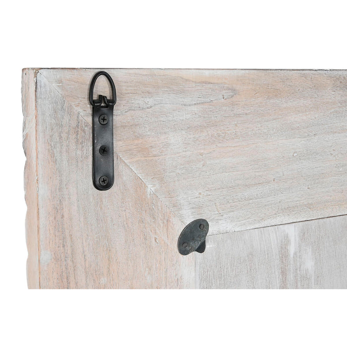 Oglindă de perete Home ESPRIT Alb Lemn de mango Indian murat 90 x 2,5 x 180 cm