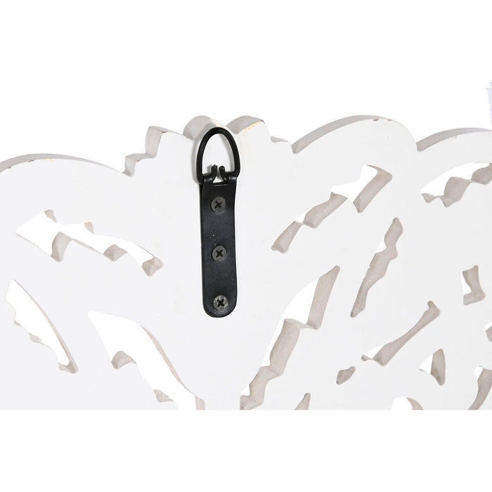 Decorațiune de Perete Home ESPRIT Alb Natural Mandala Indian 119 x 1,5 x 119 cm