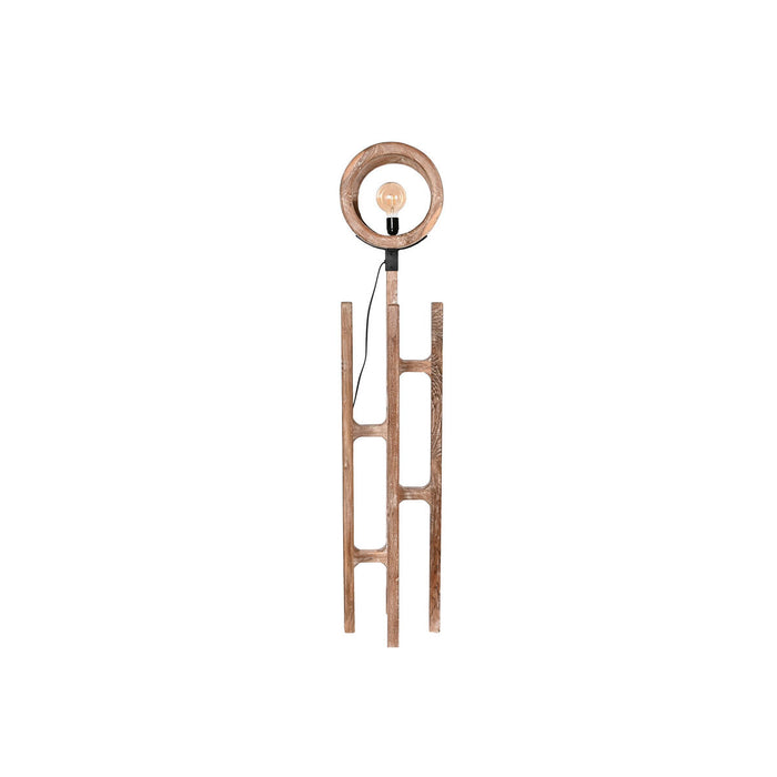 Lampă cu Picior Home ESPRIT Negru Natural Tec Lemn Reciclat 50 W 220 V 31 x 31 x 156 cm