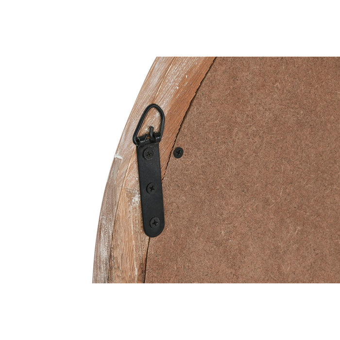 Oglindă de perete Home ESPRIT Natural Tec Lemn Reciclat Alpino 60 x 3 x 60 cm