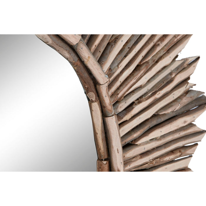 Oglindă de perete Home ESPRIT Natural Oglindă Trunchiuri Tropical 90 x 8 x 90 cm