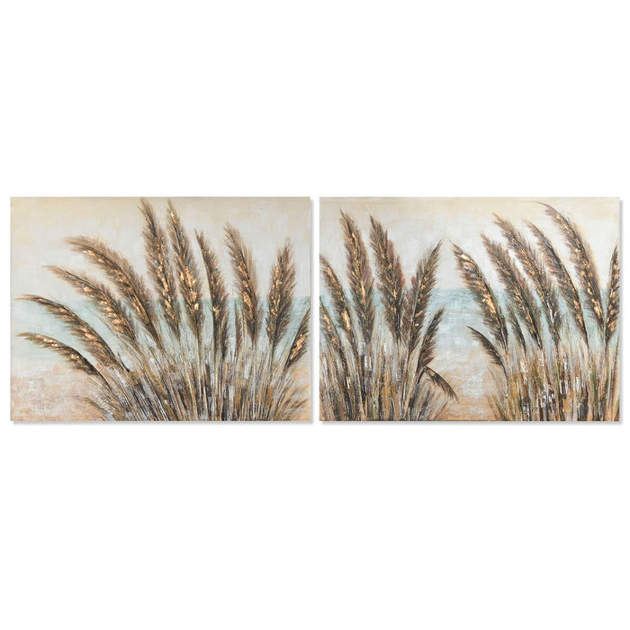 Tablou Home ESPRIT Mediterană Pensulă 120 x 3 x 90 cm (2 Unități)