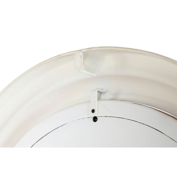 Oglindă de perete Home ESPRIT Alb Maro Natural Brad Mediterană 65 x 6 x 65 cm