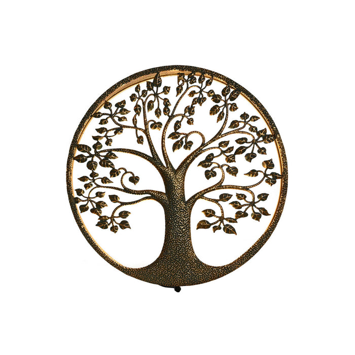 Lampă de Perete Home ESPRIT Auriu* Metal 50 W Copac 220 V 50 x 13 x 50 cm