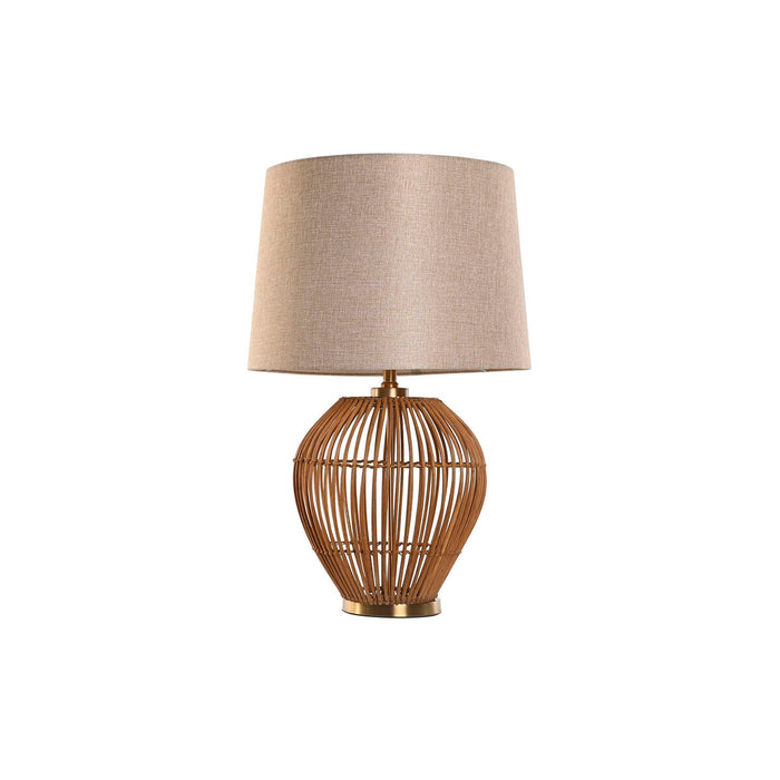 Lampă de masă Home ESPRIT Maro Bej Auriu* Natural 50 W 220 V 43 x 43 x 67 cm