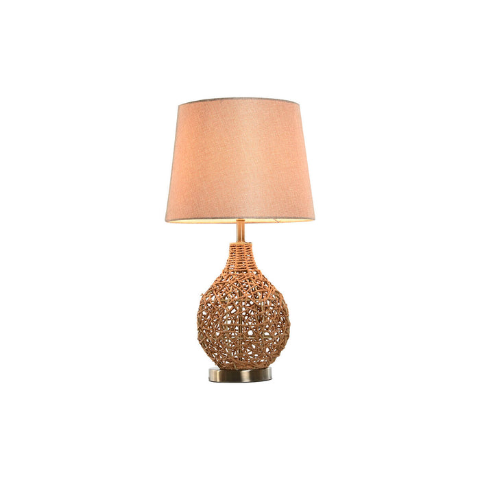Lampă de masă Home ESPRIT Maro Bej Auriu* Natural 50 W 220 V 33 x 33 x 60 cm