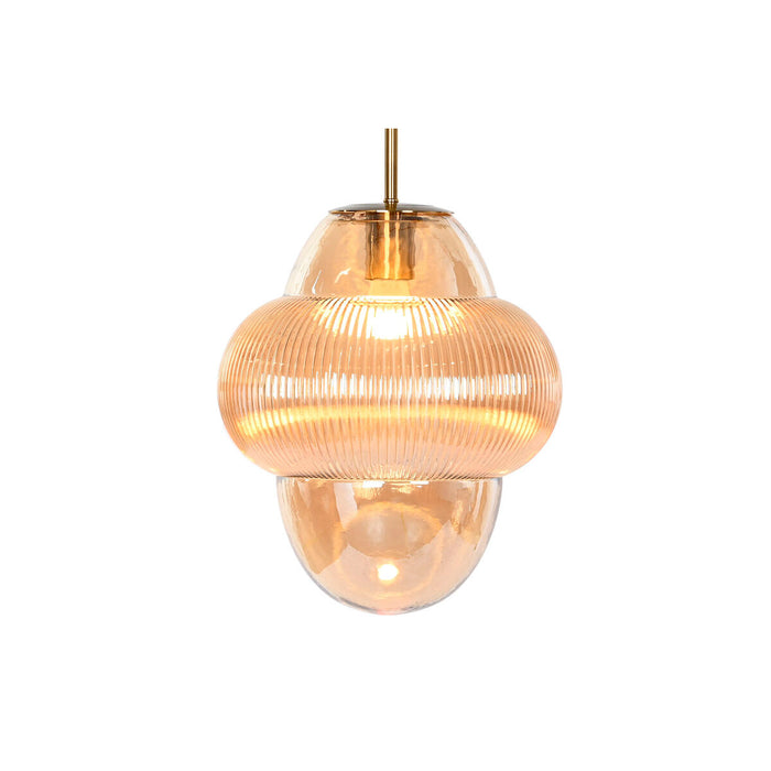 Lustră Home ESPRIT Chihlimbar Geam 50 W 30 x 30 x 30 cm