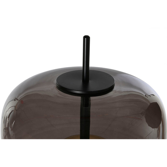 Lampă cu Picior Home ESPRIT Negru Gri Metal Geam 35 x 35 x 168 cm