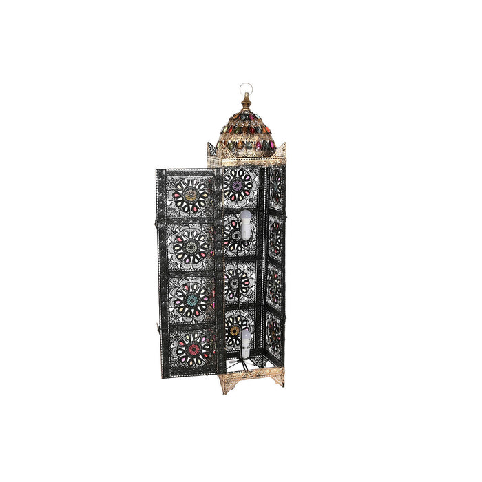 Lampă cu Picior Home ESPRIT Multicolor Auriu* Metal 50 W 220 V 24 x 24 x 110 cm