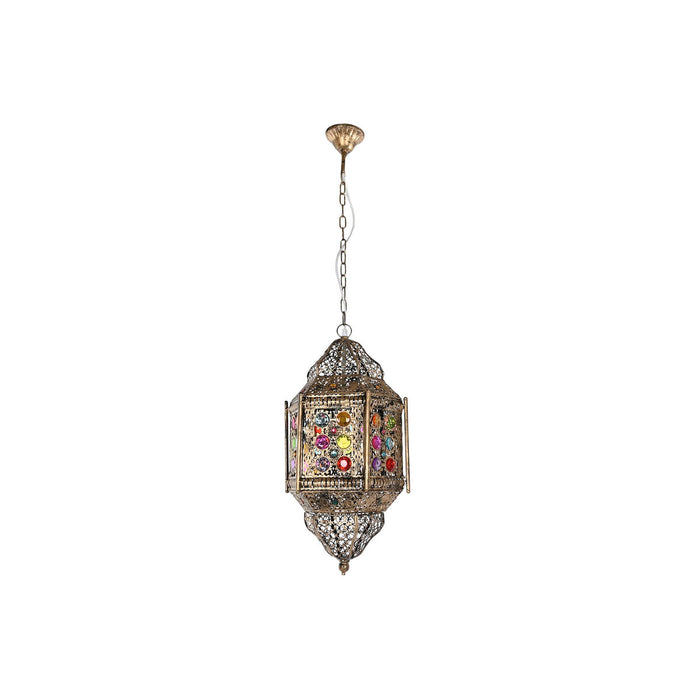 Lustră Home ESPRIT Multicolor Auriu* Metal 50 W 29 x 26 x 105 cm